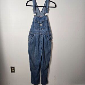 Vintage Old Navy Women's Size M Blue Dungarees Y2K Denim Overalls Straight Leg